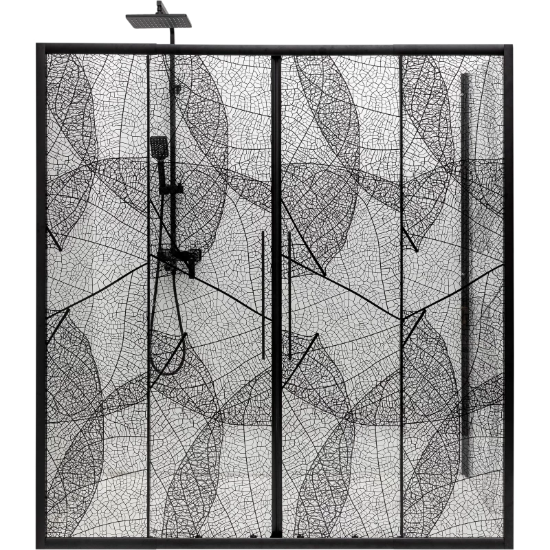 Душевая дверь 190-210 см Deto FB2-190 прозрачное с рисунком