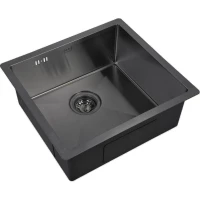 Кухонная мойка Zorg PVD 4844 GRAFIT 48x44 см, графит