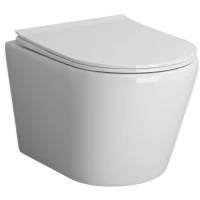 Унитаз подвесной Grossman GR-4478S безободковый, с сиденьем микролифт, белый