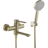 Смеситель для ванны Fashun A53034-21 с душевым гарнитуром, бронза
