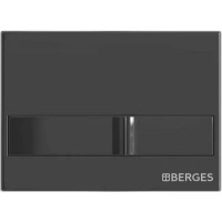 Кнопка смыва Berges Novum L6 040016 для инсталляции, черный глянец