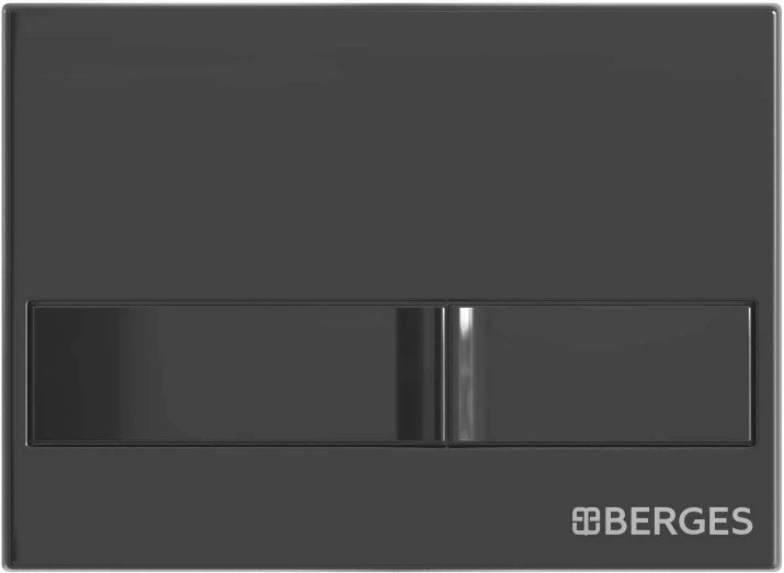 Смывная клавиша Berges Novum L6 черный глянец 040016