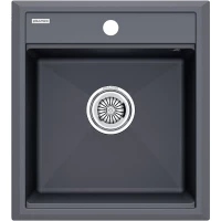 Кухонная мойка Paulmark Stepia PM114651-AN 46x51 см, антрацит