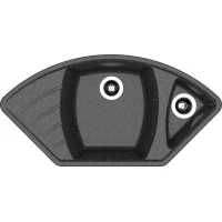 Кухонная мойка Dr.Gans Габи 25.050.E1015.407 101,5x51 см, черный