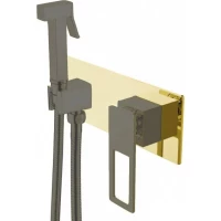 Гигиенический душ Boheme Q 147-GB со смесителем, золотой/черный матовый