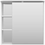 Изображение товара зеркальный шкаф misty венера п-внр04080-01свп 80x80 см r, с подсветкой, выключателем, белый глянец