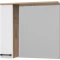 Зеркальный шкаф Misty Крафт П-Кра-02080-011Л 80,4x75,2 см L, белый глянец/дуб крафт золотой - 2