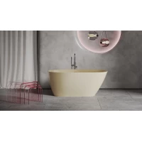 Ванна из литьевого мрамора Salini S-Stone Sofia 102521MF 164,5x75,5 см, отдельностоящая, покраска по RAL матовый полностью
