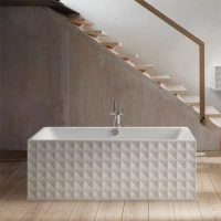 Ванна стальная Bette Loft Ornament 3172-000 CFXX6A 181x81 см, отдельностоящая, белый