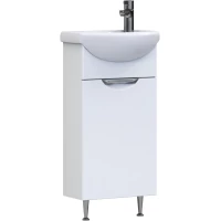 Тумба под раковину Vigo Callao tn.CAL.AZO.40.1D 38,2 см L, напольная, белый глянец/белый матовый