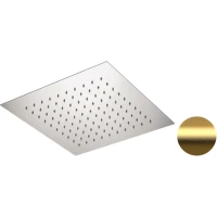 Потолочный душ Remer 357EFS34BG 340 мм, золотой матовый