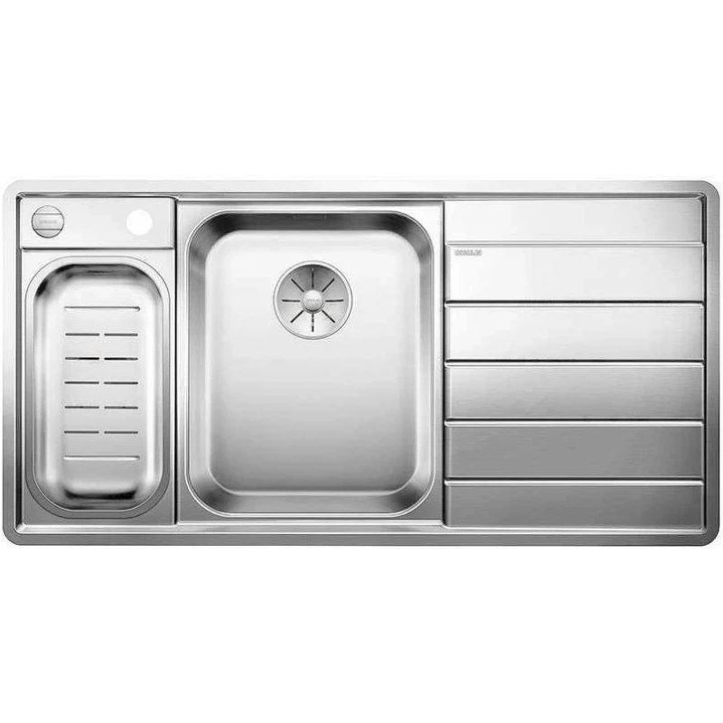 Кухонная мойка Blanco Axis III 6S-IF InFino зеркальная полированная сталь 522105