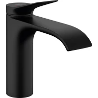 Смеситель для раковины Hansgrohe Vivenis 75020670 с донным клапаном, черный матовый