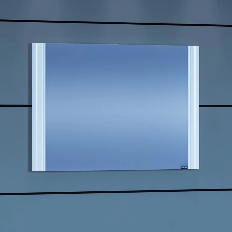 Зеркало 80,5x60 см белый глянец Санта Меркурий 109002
