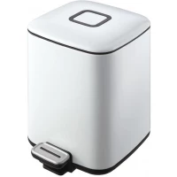 Мусорное ведро WeltWasser Mila WT 10000000888 12л, с педалью, белый