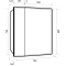 Зеркальный шкаф 70x80 см белый глянец R Dreja Point 99.9033 - 11