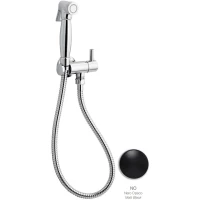 Гигиенический душ Emmevi 132/NEO с держателем, шлангом, черный матовый