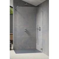 Душевая перегородка Radaway Essenza Pro 8 Brushed Nickel Walk-in 65 1012065-91-01 64,3 см, профиль никель матовый, стекло прозрачное