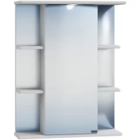 Зеркальный шкаф 55x70,5 см белый глянец Санта Герда 101021