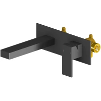 Смеситель для раковины Timo Selene 2071/03SM встраиваемый, черный матовый