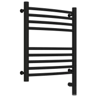 Полотенцесушитель электрический 500x400 черный матовый МЭМ правый, перемычка выгнутая Сунержа Богема 3.0 31-5803-5040