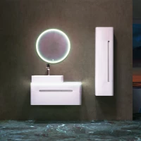 Комплект мебели белый 90,8 см Jorno Shine Shi.01.90/P/W + 0085176 + Shi.02.65/W