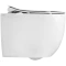 Унитаз подвесной AXA Mini WCWH201201 безободковый, с сиденьем микролифт, белый глянец - 2