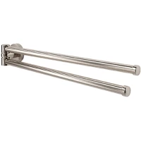 Полотенцедержатель WasserKRAFT Tauber K-64431 37,5 см, поворотный, двойной, никель