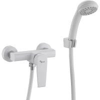 Смеситель для душа Plstart PL2013-8 с душевым гарнитуром, белый