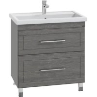 Тумба с раковиной дуб шале графит 81,5 см Санта Венера 221018 + FOCTEP80