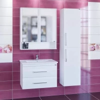 Комплект мебели белый глянец 76,5 см Санта Вегас 226031 + OCKAP75 + 700180