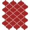 Плитка 65013 Авейру мозаичный красный глянцевый 26x30