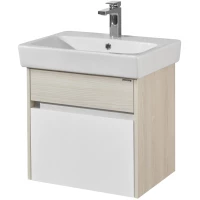 Тумба белый глянец/ясень фабрик 54 см Акватон Верди 1A206701VDAV0