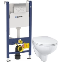 Комплект подвесной унитаз Grohe Bau Ceramic 39351000 + система инсталляции Geberit 458.124.21.1