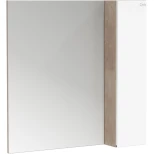 Изображение товара зеркальный шкаф 80x81,6 см светлый камень/белый глянец onika алеста 208095