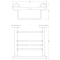 Полка для полотенец 60,4 см FBS Luxia LUX 042 - 2