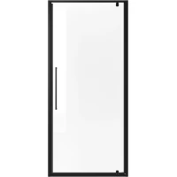 Душевая дверь Niagara NG-85-8AB 80 см, профиль черный матовый, стекло прозрачное