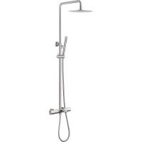 Душевая система Abber Thermostat AF8516SPL 220 мм, с термостатом, сатин