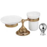 Держатель с мыльницей и стаканом Cezares Aphrodite APHRODITE-STTP-01