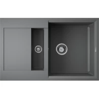 Кухонная мойка Omoikiri Tetogranit Sakaime 78-2-PL 4993199 78x50 см, платина