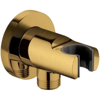 Подключение для душевого шланга с держателем Grocenberg GB102MG золотой матовый