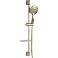 Душевой гарнитур AQUAme AQM8101BG 3 режима, золотой матовый