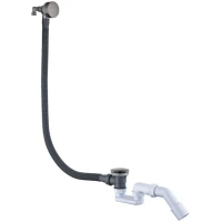 Слив-перелив для ванны Boheme 631-GM автомат с наполнением, графит матовый