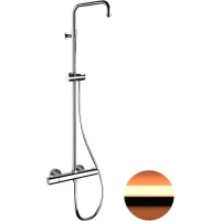 Душевая система Remer Elegance EQ32ASSDRL с термостатом, медь