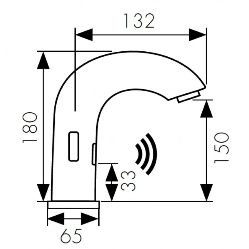 Смеситель для раковины бесконтактный Kaiser Sensor 38421