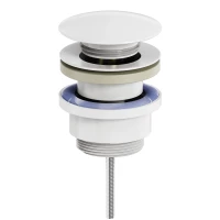 Донный клапан для раковины Oliveeka OL-SS07-MW универсальный, белый матовый