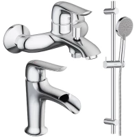 Комплект смесителей Damixa Palace Evo 321000000 + 428240000 + 918100000