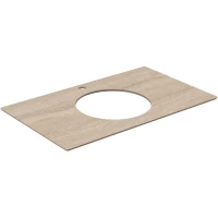 Столешница 79,6 см бежевый матовый для накладных раковин Kerama Marazzi Plaza Modern Риальто PL5.SG560420R\80