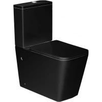 Унитаз-компакт Esbano Duero ESUNDUERMB безободковый, с сиденьем микролифт, черный матовый