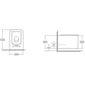 Изображение товара унитаз подвесной boheme mane 970-set-2-mw безободковый, с функцией биде, с сиденьем микролифт, белый матовый